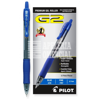 BOLÍGRAFO PILOT G-2 RETRACTABLE AZUL